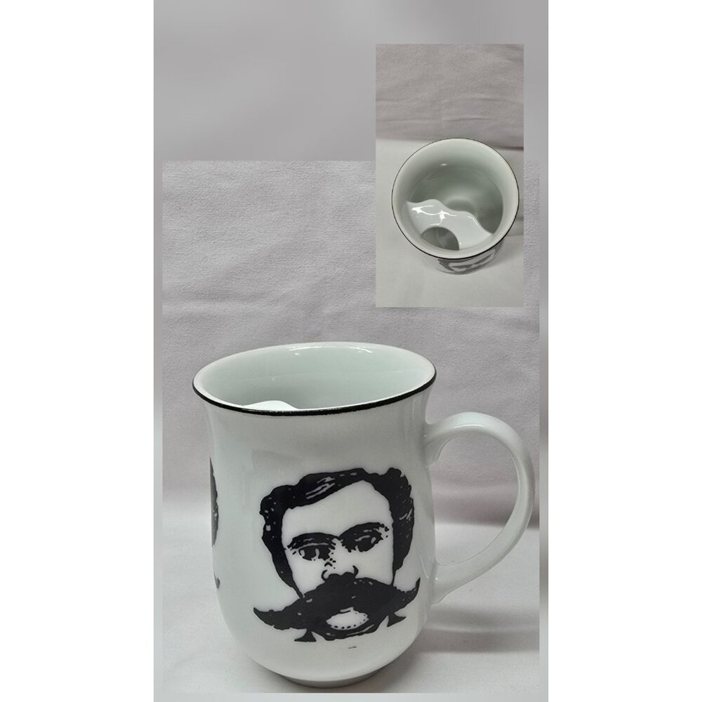 Vintage mustache Protector Novelty coffee mug Made In Japan